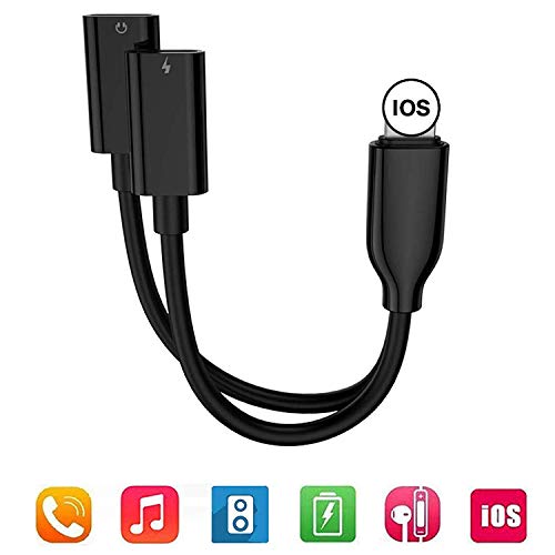 turelar Headphone Jack Adapter Dongle for Phone X Jack Splitter Adapter Compatible