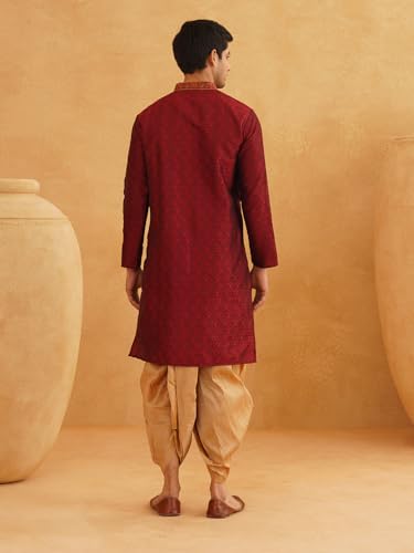 Sojanya (Since 1958 Men'S Silk Dhoti Kurta Set4
