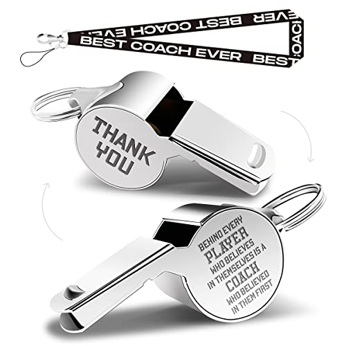 Whistles With Lanyard, Coach Whistle, Football Gifts, Soccer Hockey Basketball Volleyball Baseball...