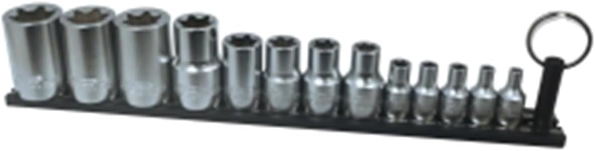 Vim Tools VIMTMS-ETORX Inverted Torx Driver Set - Magrail, Black