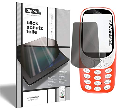 Film de protection écran confidentialité Nokia 3310 anti-espion format hauteur par dipos