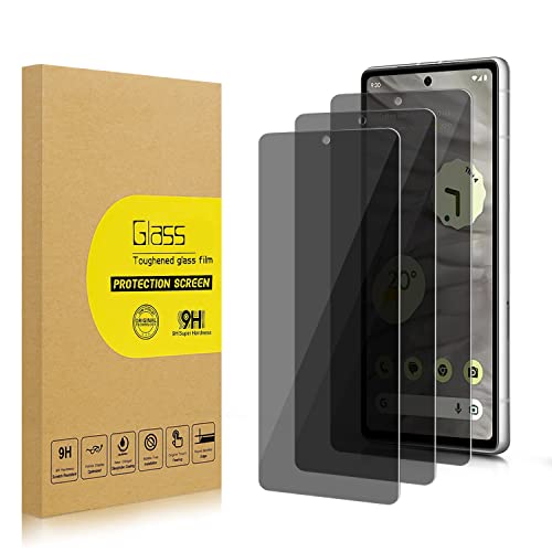 Lokyoo 3 Stück Sichtschutz Full Screen für Google Pixel 7a Anti-Spy Panzer Schutz Glas Folie Schutzfolie Kante zu Kante Displayschutz Hat Keinen Einfluss auf die Hülle