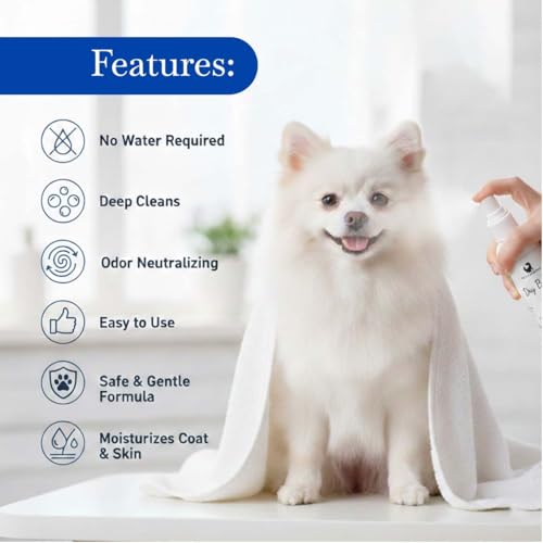 Image of Pets Empire 4-in-1 Grooming Kit for Dogs - Wet Wipes, Self-Cleaning Brush, Aloe Vera Dry Bath Shampoo & Doggy Devil Perfume | Complete Grooming Combo for All Breeds