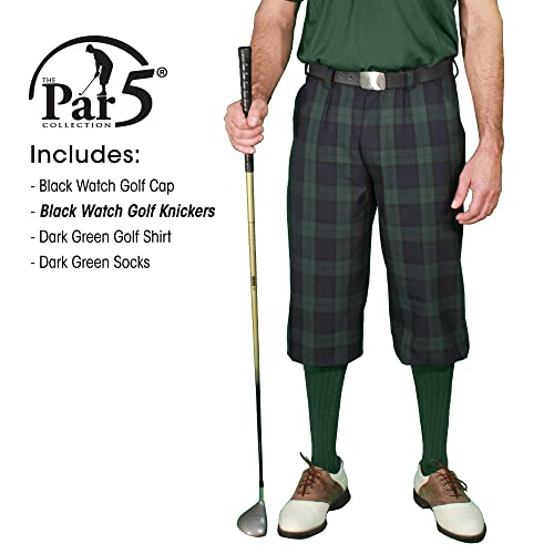 Black Watch Golf Outfits - Mens - Dark Green3