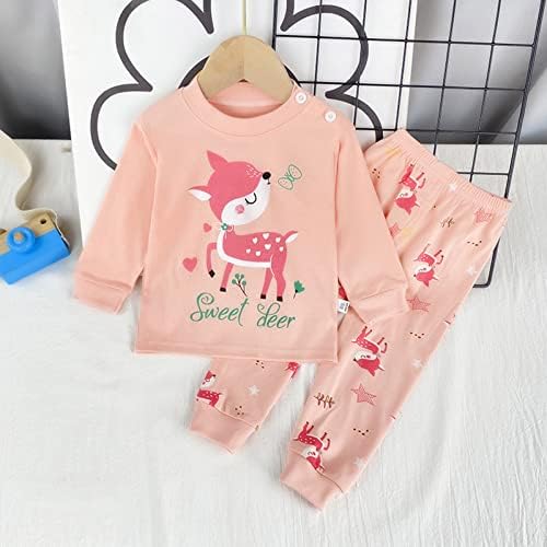 Coat for Kids Girl Soft Pajamas Toddler Cartoon Prints Long Sleeve Kid Sleepwear Sets Elephant Baby Snowsuit (Pink, 2-3 Years) 2 41+z NISPRL. AC