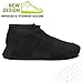 BOVAI - Waterproof Shoe Covers Reusable Rain Shoe Cover Silicone Magic Shoe Running Cover Work Rubber Protector (Black, Large)