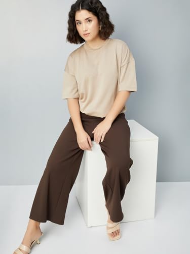 Image of Max Women's Solid Regular Fit T-Shirt