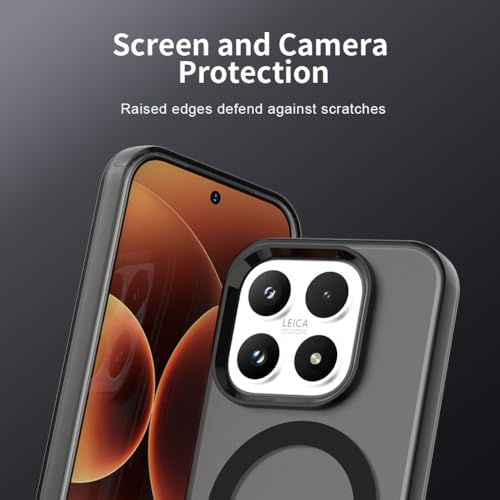 Image of for Xiaomi 17 Case Magnetic Case Anti Drop Hybrid Phone Back Cover - Black