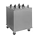 Delfield CAB4-813QT Quick Temp Mobile Enclosed Four Stack Heated Dish Dispenser / Warmer For 7