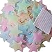VKI® Adesivi Luminosi a Forma di Stelle, da Parete, per cameretta dei Bambini, per Grandi e Piccoli,Fluorescenti e Brillanti al Buio, 200 pz, Assortito