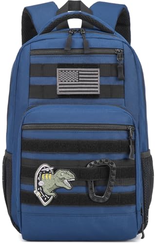 SunForMorning Kids Tactical Molle Backpack, Blue