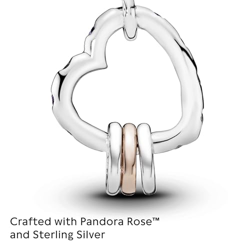 PANDORA Heart Highlights Charm - Compatible Moments - Stunning Women's Jewelry - Made Rose & Sterling Silver - With Gift Box4
