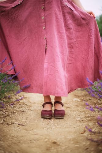 Image of Sandgrens Handmade Swedish Wood Clogs for Women, High Heel Sandal | Victoria