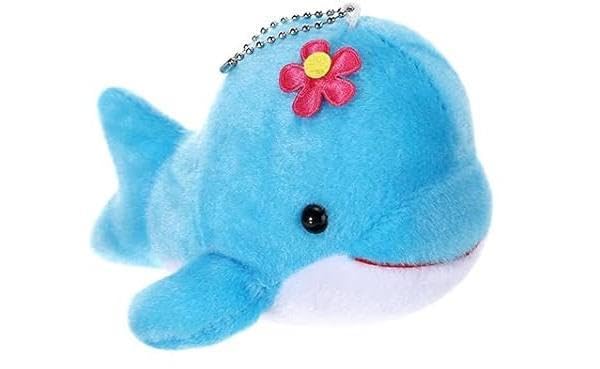 YuanHolumid Blue Mini Ocean Animal Decorations Creatures Stuffed Decorations Stuffed Animals Keychain Decorations for Carnival Prizes Christmas Tree