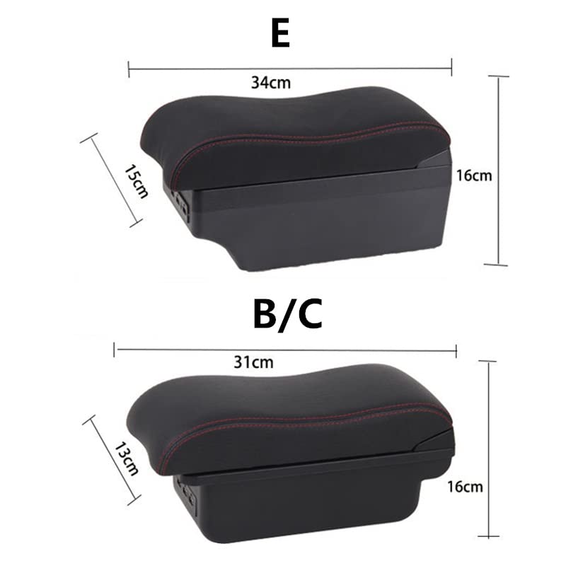 dsfik pour Peugeot 206 Accoudoir Boîte Cuir Accoudoir Console Centrale Stockage USB Accessoires Console Centrale Boîte De Rangement (Color : B2 Red Line dsfik pour Peugeot 206 Accoudoir Boîte Cuir Accoudoir Console Centrale Stockage USB Accessoires Console Centrale Boîte De Rangement (Color : B2 Red Line