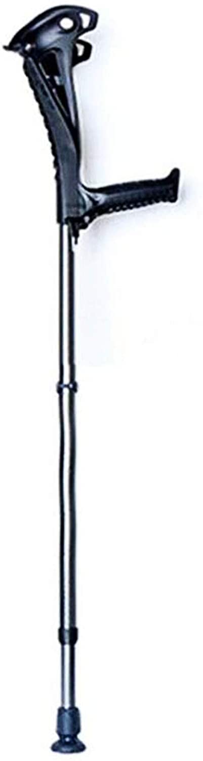 Muleta de Codo Muletas de Altura Ajustable con Codos, Resistentes a Golpes, con empuñaduras cómodas, for Hombres y Mujeres, Ligeras y fáciles de Usar.