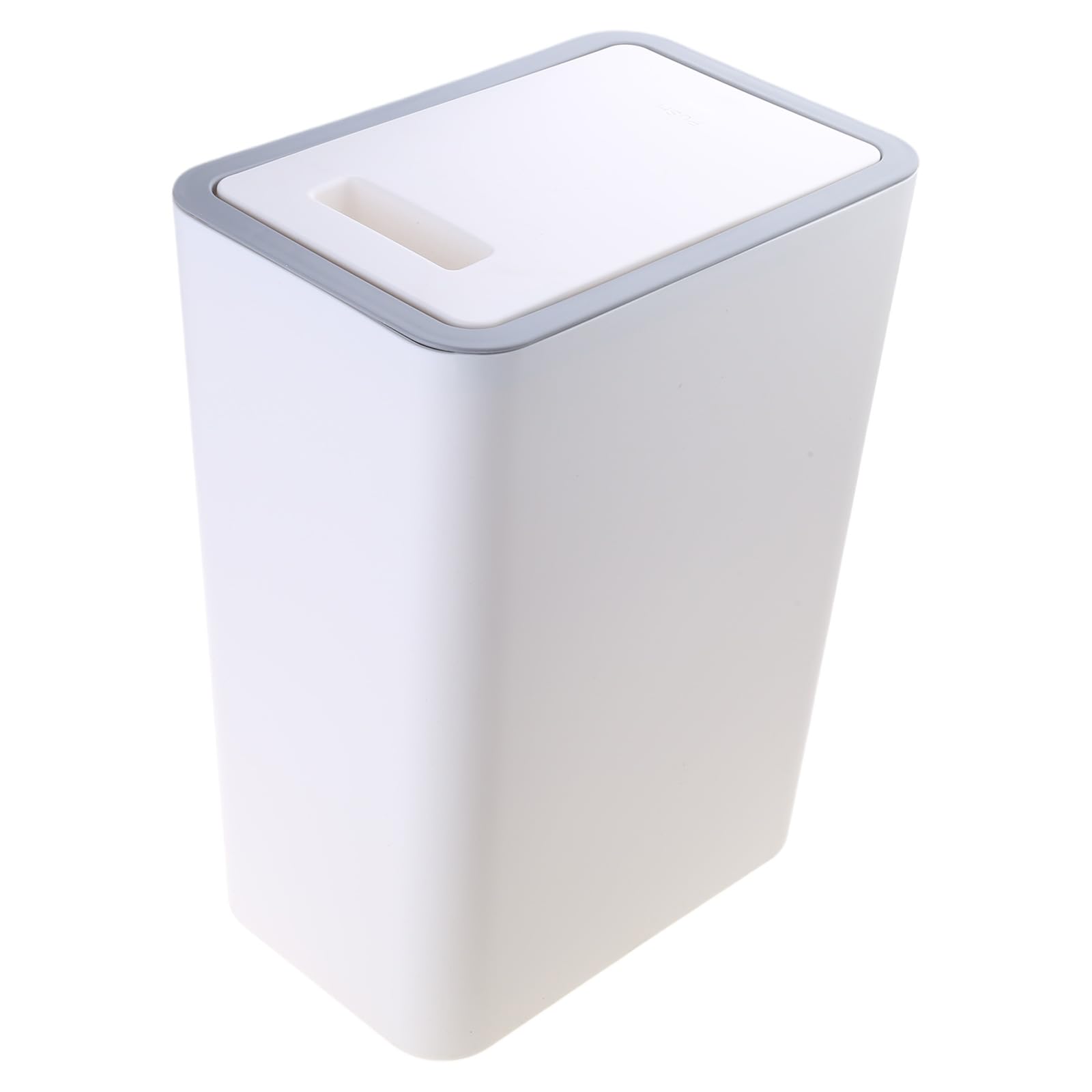 Jazuaiao Trash Can with Press Top Lid, Spacious and Space Saving Garbage Bin for Different Room Type Bathroom Garbage Bin