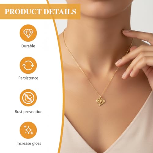 Image of Zibuyu 5PC Pendant Necklace Set for Women&Girls Stylish, Alloy Adjustable Chains Versatile Chic Jewelry Set Gifts for Girls