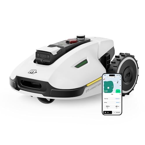 MAMMOTION YUKA 3000 Robot Tondeuse sans Fil Périphérique, NetRTK+Vision, Aucune Antenne RTK Requise, Recommandé 3000 m², Pelouse Semblable à Un Tapis, Disque de Coupe Double, Module 4G