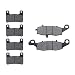 KMG Front + Rear Brake Pads for 2006-2011 Suzuki VZR 1800 Boulevard M109R M109 - Non-Metallic Organic NAO Brake Pads Set