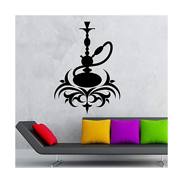 Wandaufkleber Vinyl Wandtattoo Shisha Cafe Kultur Rauchen Rauch Shisha Fensterglas Aufkleber Schlafzimmer Mann Höhle…
