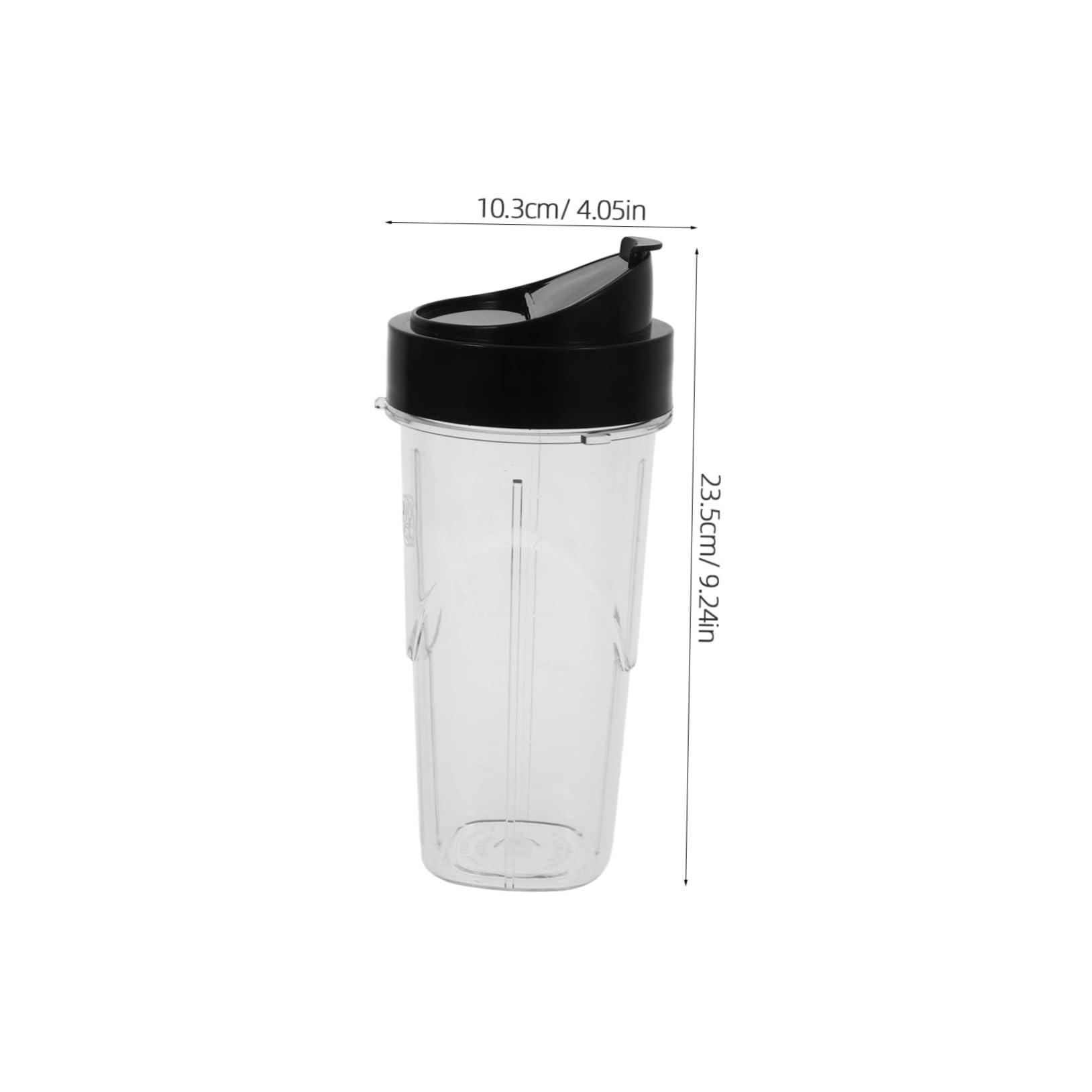 Tazze di Plastica Riutilizzabili Piccole per Frullati Accessorio Sostitutivo Compatibile con Frullatore Pro Bicchiere di Plastica Trasparente