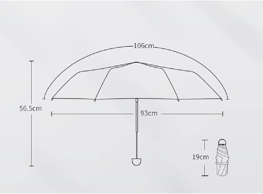 Parasol Damski Parasol Podróżny Mały Parasol Mocny Parasol Składane Parasole Do Podróży Na Zewnątrz Parasolka Kobieca