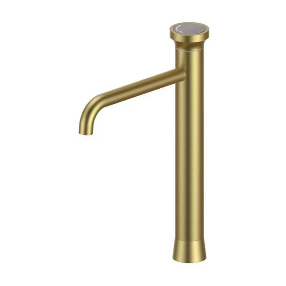 Robinet de lavabo coloré haut de gamme à capteur de mouvement rose conique D