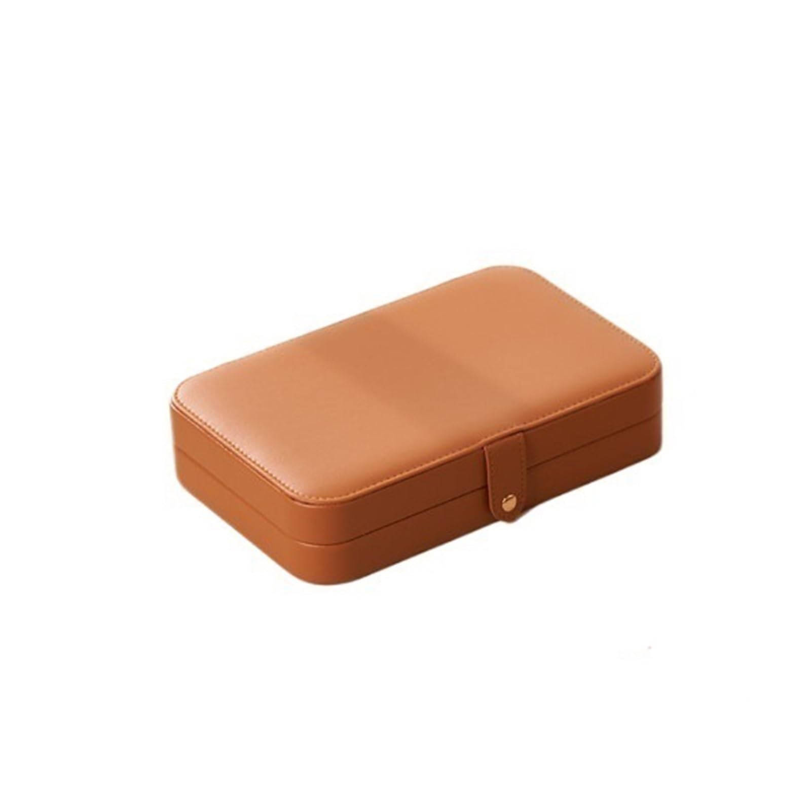 CLQYXRMVC Jewelery Box Desktop Leather Jewelry Box Organizer Case For Necklaces Rings Earrings Bracelets Jewellry Organizer Case(Bruin)