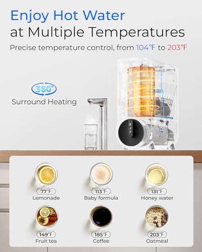 Image of Waterdrop KJ600 Instant Hot Reverse Osmosis System, 600 GPD, Tankless RO | NSF /ANSI 372 Certified, 5-Stage Filtration, PFAS & TDS Reduction, 2:1 Pure to Drain, LED Faucet, Hot and Cold Water Dispenser