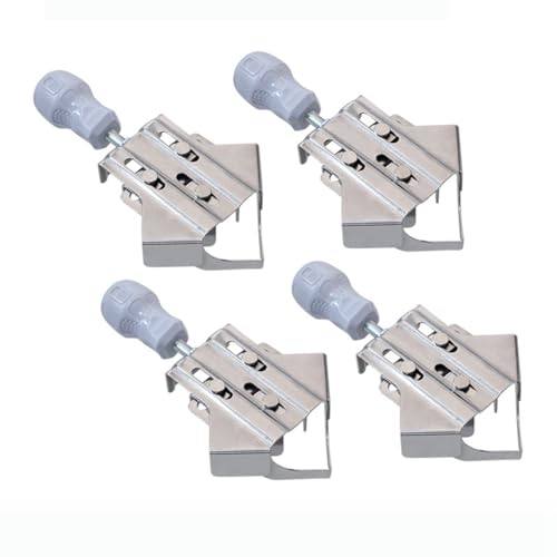 Ascitndy 4 Abrazaderas de Esquina de Acero Inoxidable, Abrazadera de Ángulo Recto de 90 Grados, Posicionamiento Ajustable para Carpintería, Abrazadera de Fijo CuadradoB