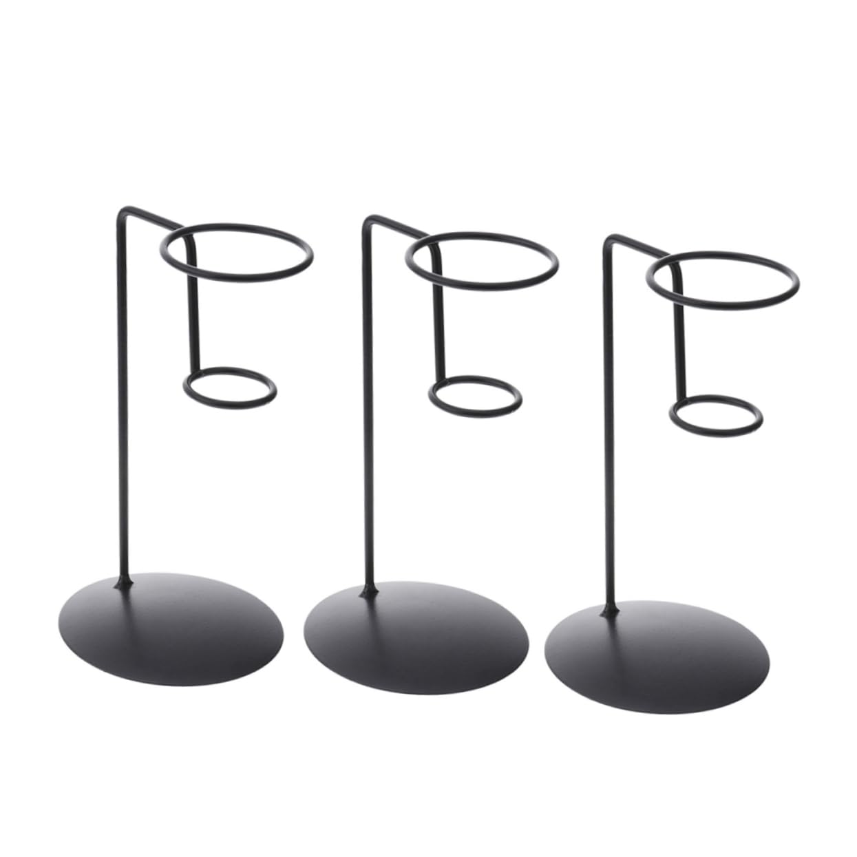 Kichvoe 3Pcs Ice Cream Cone Holder Sturdy Iron Cone Stand for Easy Serving and Desserts for Restaurants and Parties