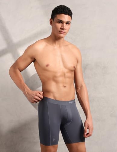 Image of U.S. Polo ASSN. Men's Nylon Micro Fibre Seamless Underwear Long Trunks