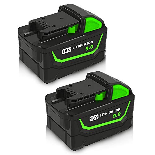 2Pack 18V 9.0Ah Replacement Battery for Milwaukee High Capacity Lithium Battery 18Volt Compatible with Milwaukee MAX XC M 18 48-11-1820 48-11-1850 48-11-1860 48-11-1890 48-11-1828 48-11-10 Batteries