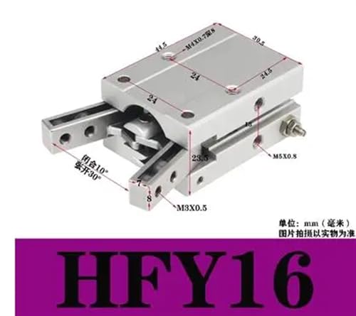 Pinza neumática MHC2-10D angular de doble efecto para manipulación 3
