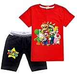 🌷Stil: Super Mario Brothers T-Shirt Coole Neuheit Neues Style-Shirt. Perfekt für Gamer. Ideal für lässige Alltagskleidung, Outdoor-Kleidung, Urlaub, Faulenzen und Wandern.