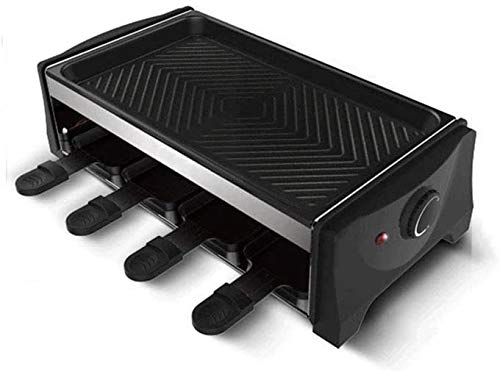 LJXiioo Raclette Grill - Elektrische Grillplatte mit 8 Mini-Pfannen Thermocycling - Intelligente thermostatische…
