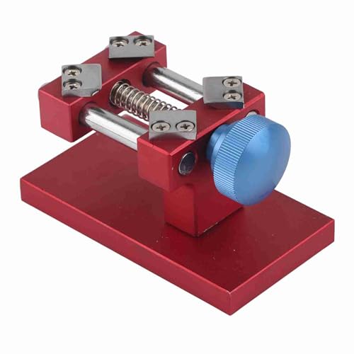 Watch Bezel Opener Removal Professional Watches Repair Tool Workbench Back Case Remover for Watchmaker Watch Repairing (Red)