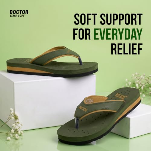 Image of DOCTOR EXTRA SOFT Care Diabetic Orthopedic Pregnancy Flat Super Comfort Dr Flipflops and House Slippers For Women's and Girl's