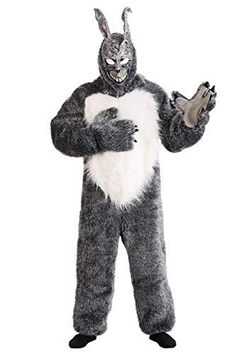 Donnie Darko Frank the Bunny Adult Halloween Costume Officially Licensed Movie Costume Faux Fur Jumpsuit and Mask