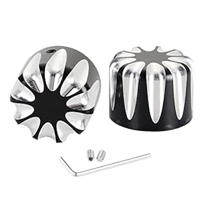 Gidibii Front Axle Nut Cover Cap 2Pcs Compatible With Harley Dyna Softail Electra Road Glide Sportster 2002-2021(Black) 1 41+z6zvmuvl. sl500 . ss300