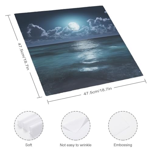 Servilletas de Tela Sea and Moon Set x4 miniatura 2