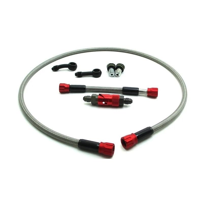 Bremsleitung Vorderradbremsschlauch-Entriegelungsadapter-Set Für Pit Dirt Bike Motorrad-Ölschläuche Leitungsrohr