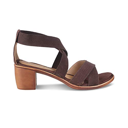 Image of SOLE HEAD Brown Heels Women Sandal