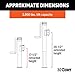 CURT 28321 Weld-On Pipe-Mount Swivel Trailer Jack, 3, 000 lbs. Support Capacity and 2, 000 lbs. lift capacity , 10 Inches Vertical Travel