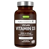 Vitamine D3 Végétale, 1000 UI Cholécalciférol, Cure d’un an, Extrait Naturel d'Algues Durables, 365 petits comprimés faciles à avaler, 100% Vegan   par Igennus