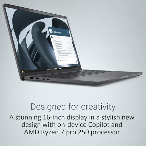 Image of Dell Pro 16 Plus PB16255 (Next Gen Latitude 5550) Business AI PC Laptop (16 inch FHD+, AMD Ryzen 7 PRO 250 (> Intel Ultra 7 155U), 16GB DDR5, 512GB SSD), 1080p Webcam, Thunderbolt 4, Wi-Fi 7, Win 11 Pro