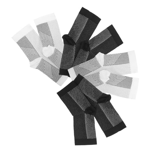 4pairs Ergonomic Ankle Socks Aso Brace Neoprene Sleeve Plantar Fasciitis Support for Runners