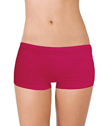 Image of Selfcare Women Soft Cotton Sinker Mid Waist Boyshorts Panties with Concealed Elastic Panel Pack of 3