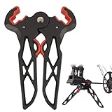 Archery Bow Stand, Rubber Foldable Compound Bow Holder, Ground - Supporting Bipod Rack for Compound Bows, Portable & Scratch - Resistant, Essential Archery Accessories for Hunting, Range & Display